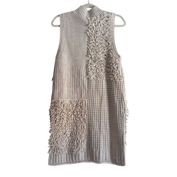 ANTHROPOLOGIE Pilcro Summit Knit Wool Blend Tunic Oatmeal Small - Picture 3 of 5